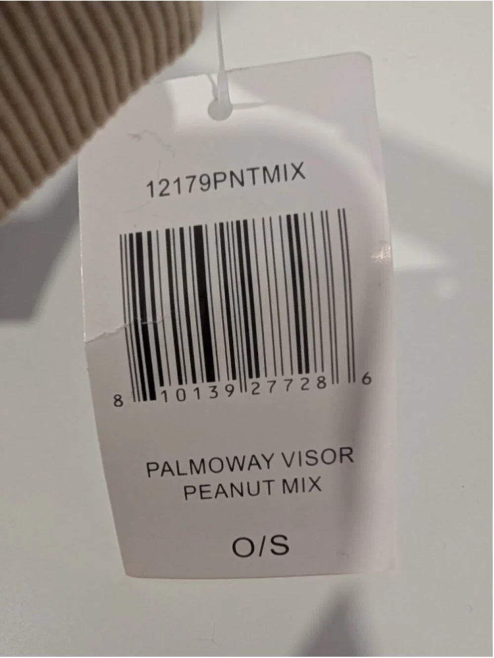 Eric Javits | Palmoway UPF 50+ Woven Visor In Peanut Mix